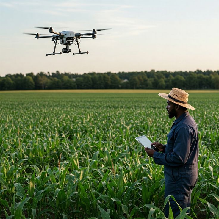 Drone and smart agriculture technology
